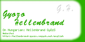 gyozo hellenbrand business card