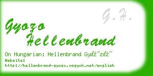 gyozo hellenbrand business card